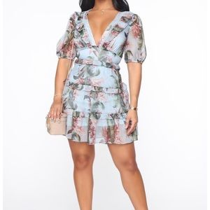 Floral fashion nova dress